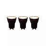 MR11 set of 3 LED bulb GU10 (MR11) 3x3.8 W 2700 K dimmable black (Lucide)