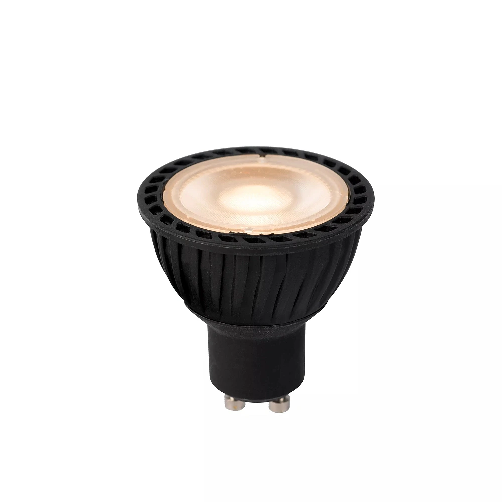 MR16 LED bulb with day/night sensor GU10 1x5 W 2700 K non-dimmable black with day/night sensor (Lucide)