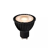 MR16 LED bulb with day/night sensor GU10 1x5 W 2700 K non-dimmable black with day/night sensor (Lucide)