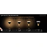 G45 LED bulb E14 1x5 W 2700 K dimmable black (Lucide)