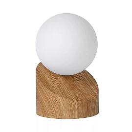 LEN table lamp Ø 10 cm 1xG9 light wood look (Lucide)