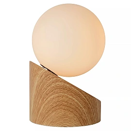 LEN table lamp Ø 10 cm 1xG9 light wood look (Lucide)