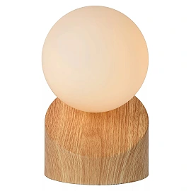 LEN table lamp Ø 10 cm 1xG9 light wood look (Lucide)