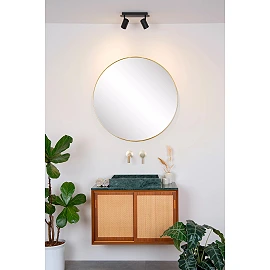 LENNERT Bathroom ceiling spotlight 2x5W GU10 IP44 Black (Lucide)