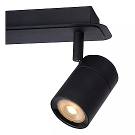 LENNERT Bathroom ceiling spotlight 2x5W GU10 IP44 Black (Lucide)