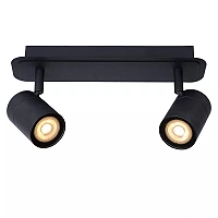 LENNERT Bathroom ceiling spotlight 2x5W GU10 IP44 Black (Lucide)