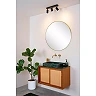 LENNERT bathroom ceiling spotlight GU10 LED 3x5W 3000K IP44 black (Lucide)