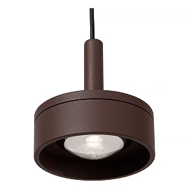 LENZ outdoor ceiling spotlight LED 1x8W 2700K rust brown (Lucide)
