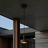 LENZ outdoor pendant light LED 1x8W 2700K rust brown (Lucide)