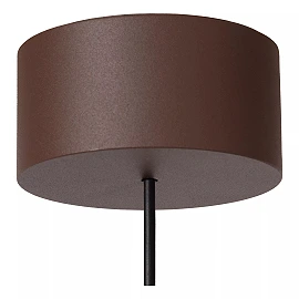 LENZ outdoor pendant light LED 1x8W 2700K rust brown (Lucide)