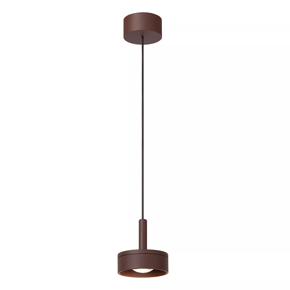 LENZ outdoor pendant light LED 1x8W 2700K rust brown (Lucide)