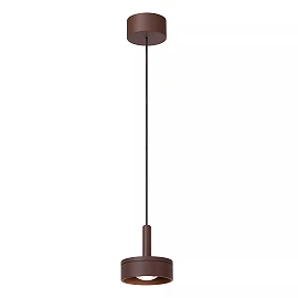 LENZ outdoor pendant light LED 1x8W 2700K rust brown (Lucide)