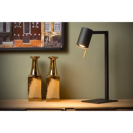 LESLEY galda lampa 1 x 35 W GU10 melna (Lucide)