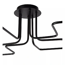 LESTER griestu lampa 6xE27 40W melna (Lucide)