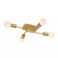 LESTER griestu lampa 4xE27 40W matēta zelta/misiņa (Lucide)