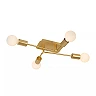 LESTER Flush ceiling light 4xE27 40W Matt Gold / Brass (Lucide)