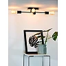 LESTER Flush ceiling light 4xE27 40W Black (Lucide)