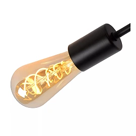 LESTER griestu lampa 4xE27 40W melna (Lucide)