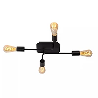 LESTER griestu lampa 4xE27 40W melna (Lucide)