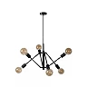 LESTER Pendant light 6xE27 40W Black (Lucide)