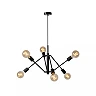 LESTER Pendant light 6xE27 40W Black (Lucide)