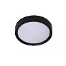 LEX Flush ceiling light Ø25cm 1x9W E27 black (Lucide)