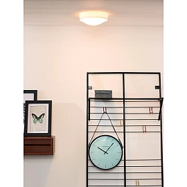 LEX flush ceiling light Ø25 cm 1 x 9 W E27 white (Lucide)