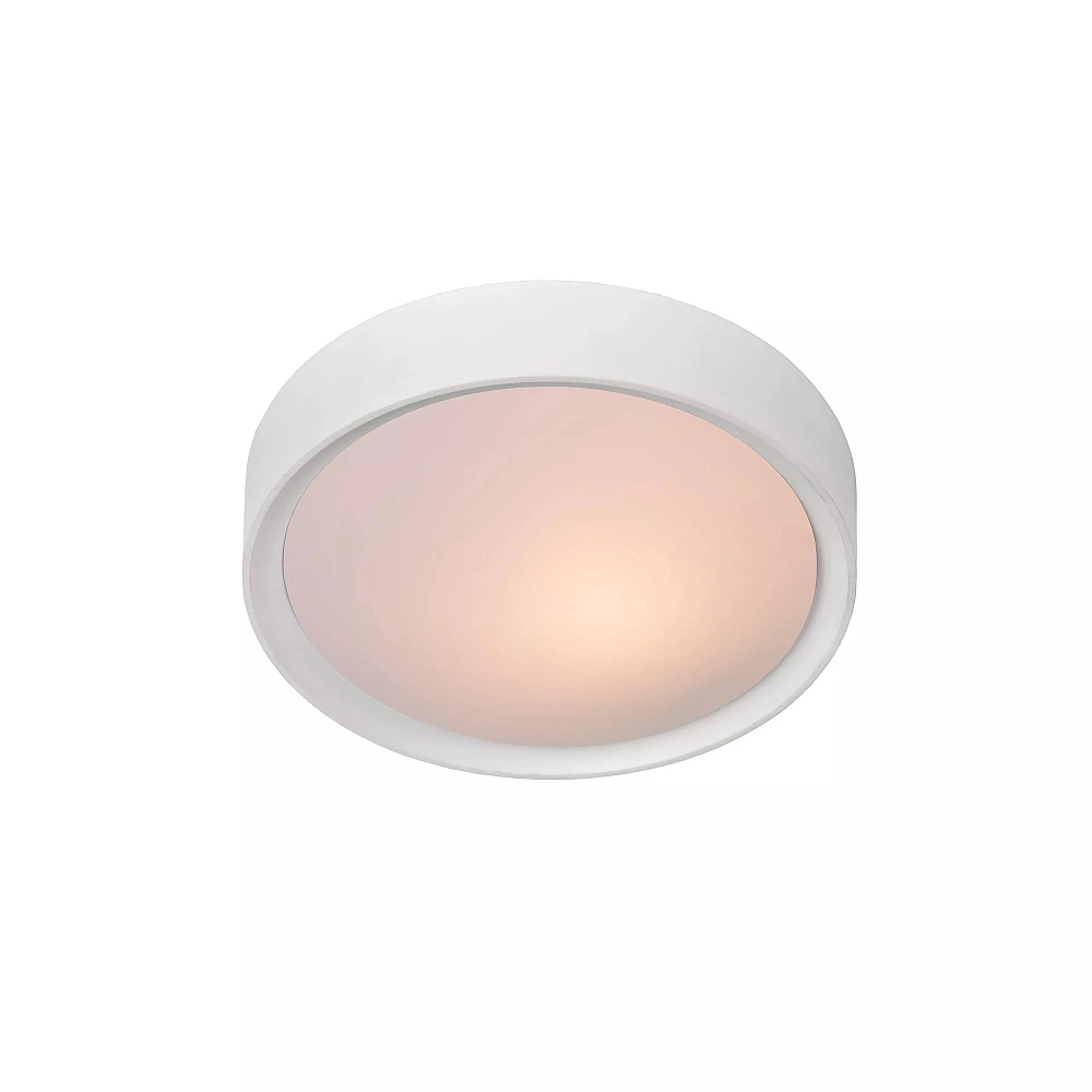 LEX flush ceiling light Ø25 cm 1 x 9 W E27 white (Lucide)