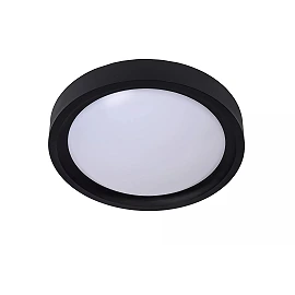 LEX flush ceiling light Ø33 cm 2 x 9 W E27 black (Lucide)