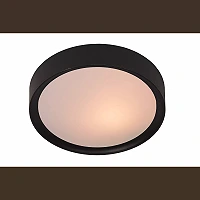 LEX flush ceiling light Ø33 cm 2 x 9 W E27 black (Lucide)