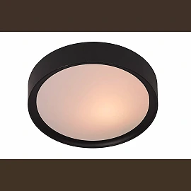 LEX flush ceiling light Ø33 cm 2 x 9 W E27 black (Lucide)