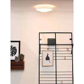 LEX Flush ceiling light Ø33 cm 2xE27 white (Lucide)