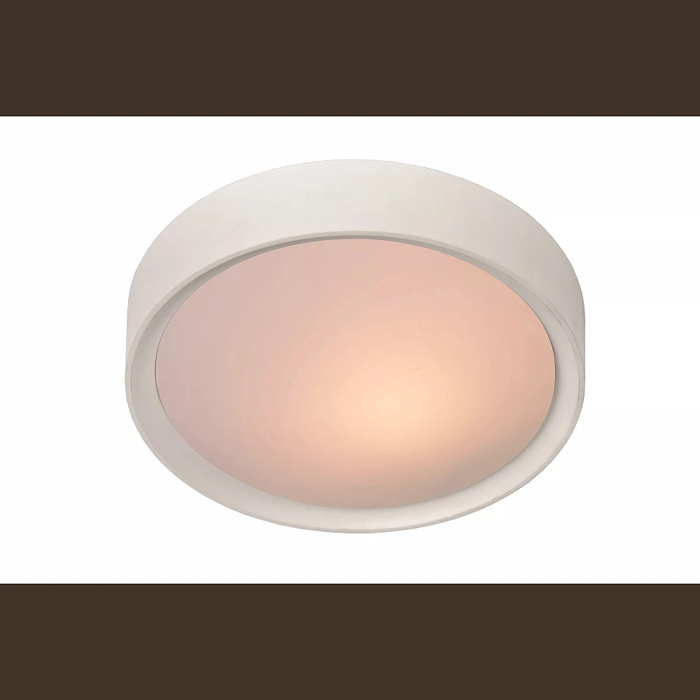 LEX Flush ceiling light Ø33 cm 2xE27 white (Lucide)