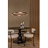 LIANE pendant light Ø80 cm LED 36 W rust brown (Lucide)