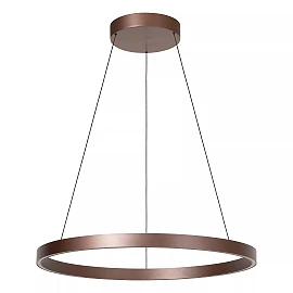 LIANE pendant light Ø80 cm LED 36 W rust brown (Lucide)