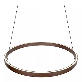 LIANE pendant light Ø80 cm LED 36 W rust brown (Lucide)