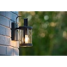 LINDELO outdoor wall light 1x40W E27 black (Lucide)