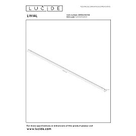 LINIAL 48V track rail 2 m satin gun metal (Lucide)