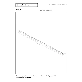 LINIAL 48V track rail 1 m champagne (Lucide)