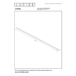 LINIAL 48V track rail 1 m satin gun metal (Lucide)