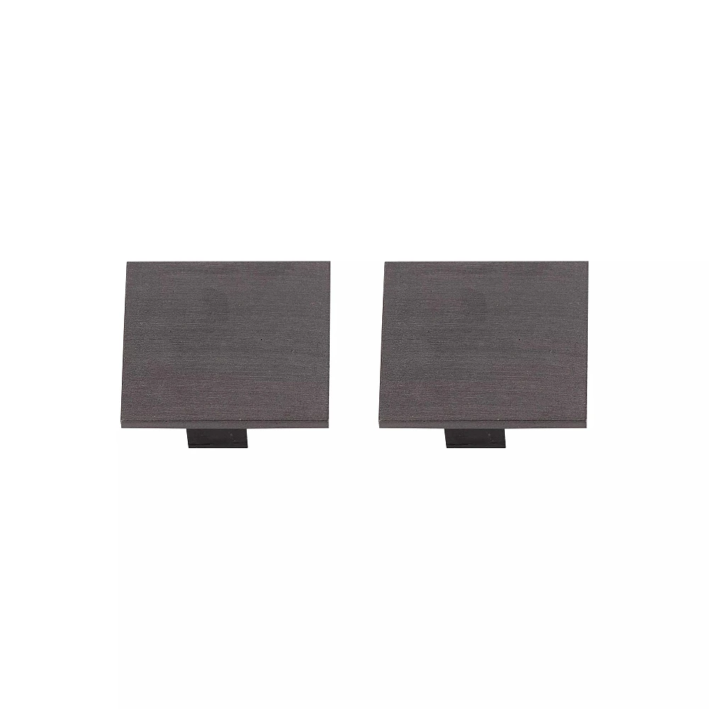 LINIAL end cap set 2 pcs satin gun metal (Lucide)