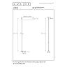 LINIAL suspension with mounting base champagne (Lucide)