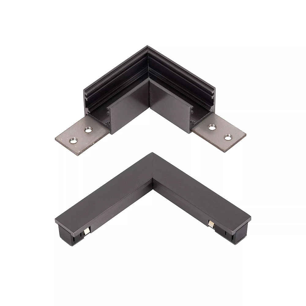 LINIAL L corner connector satin gun metal (Lucide)