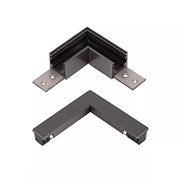 LINIAL L corner connector satin gun metal (Lucide)
