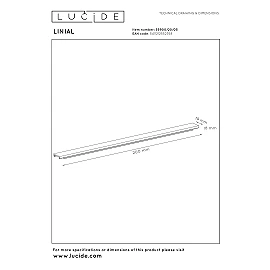 LINIAL 20 cm cover champagne (Lucide)
