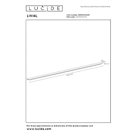 LINIAL 50 cm cover champagne (Lucide)