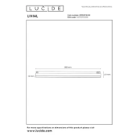 LINIAL track spotlight LED 12 W satin gun metal (Lucide)