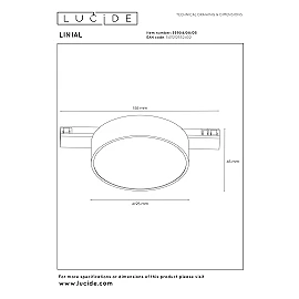 LINIAL FIXXT track spotlight LED 8 W champagne (Lucide)