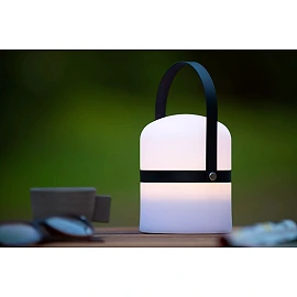 LITTLE JOE uzlādējama āra galda lampa LED 0,3W 3000K melna (Lucide)