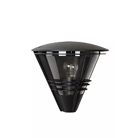 LIVIA outdoor wall light 1 x 60 W E27 black (Lucide)